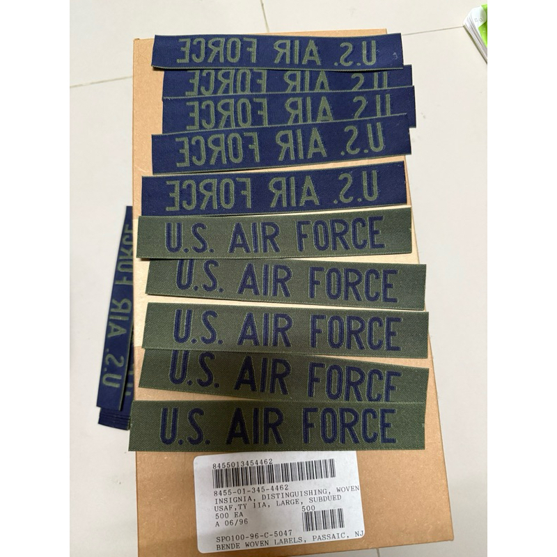 อาร์ม ติดเสื้อ US Air Force ของแท้ USA ที่ติดเสื้อ ป้ายชื่อ ป้ายทหารอเมริกา patch US Army