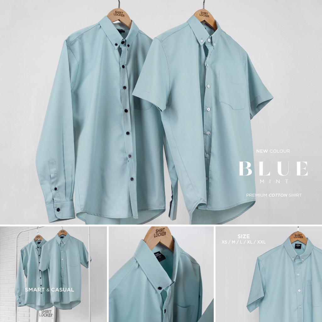 SHIRT LOCKER เสื้อเชิ้ตแขนยาว ทรงสลิมฟิต และ เชิ้ตแขนสั้น ทรงตรง ผ้า Cotton ใหม่