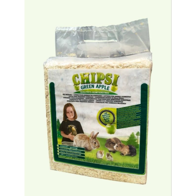 Chipsi Green Appel 1kg. ขี้เลื่อยรองกรงรองนอนสัตว์เลี้ยง