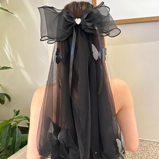 เวลเจ้าสาว ผ้าโพกหัวเจ้าสาวโบว์ผีเสื้อ80268