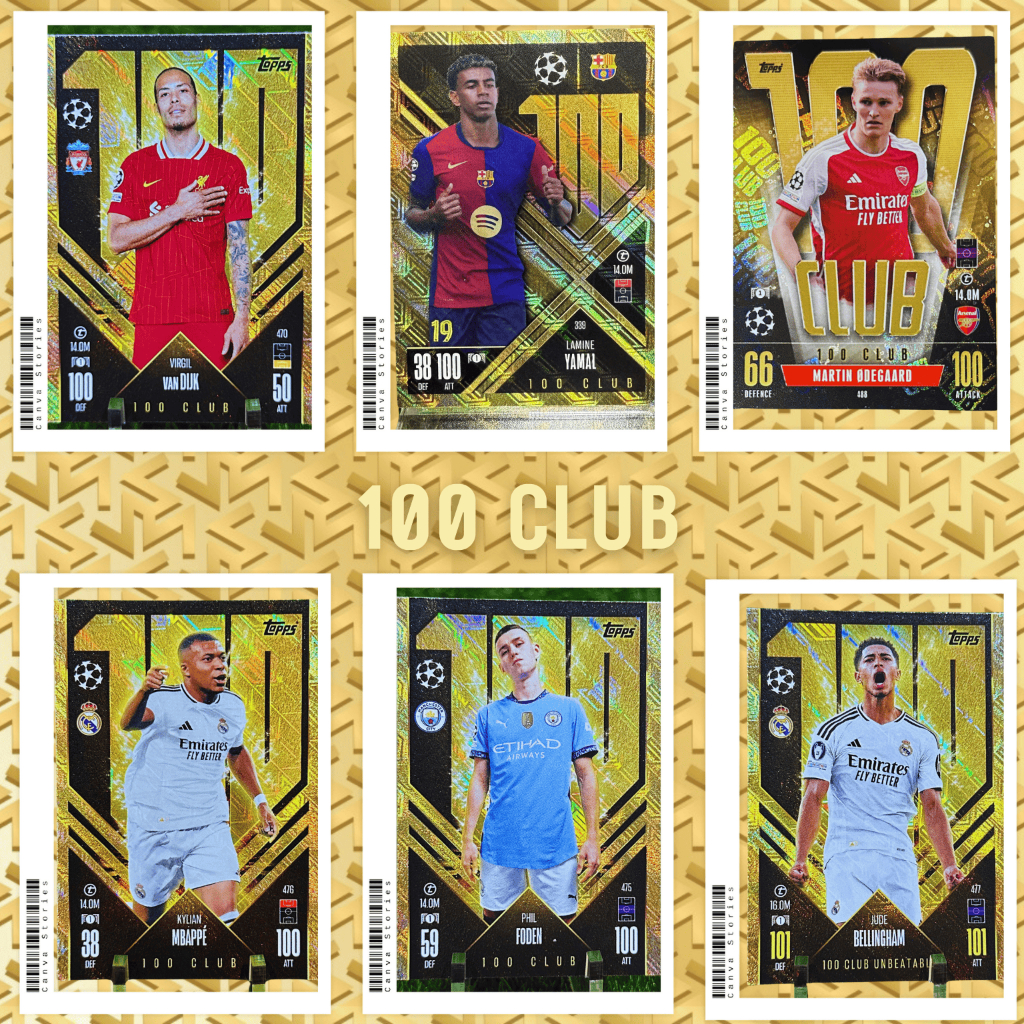 SET 100 CLUB : Yamal, Odegaard, Jude Bellingham, Mbappe, Ederson, Phil Foden, Van Dijk