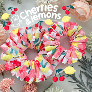 Lamoonist • Cherries & Lemons • scrunchie • ยางมัดผม