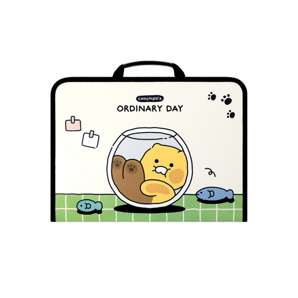 KAKAO Ordinary Handle Zipper File Folder - Choonsik แฟ้มใส่เอกสาร