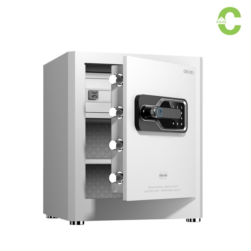 HOMEC ตู้เซฟอิเล็กทรอนิกส์ ตู้เซฟ Safe Box ระบบล็อค 2ชั้น ป้องกันขโมย แข็งแรงทนทาน แผงประตูหนา พร้อมเสียงสัญญาณเตือน