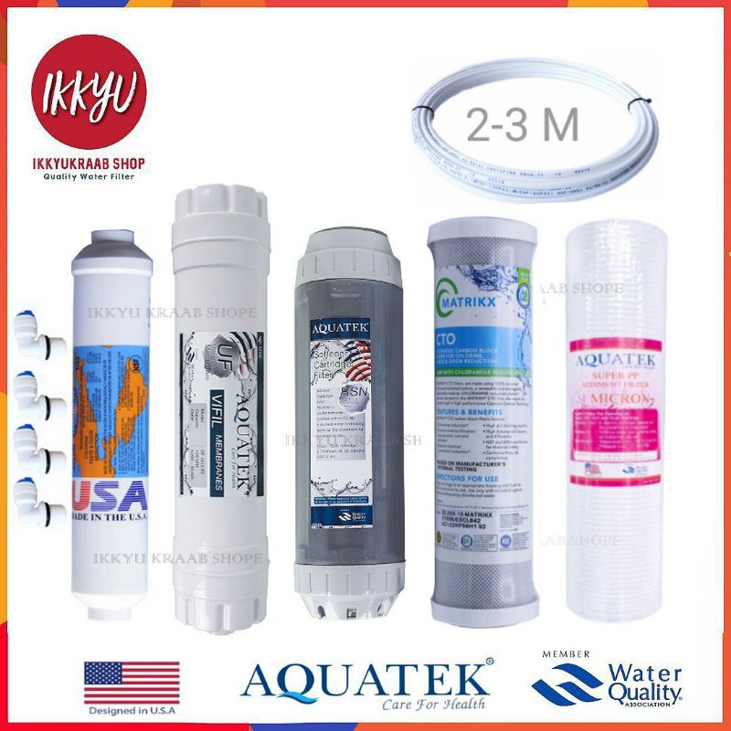 ชุดไส้กรอง AQUATEK UF 0.01 MICRON  3-5  ขั้นตอน Post Omni pure  1 Micron 10 นิ้ว