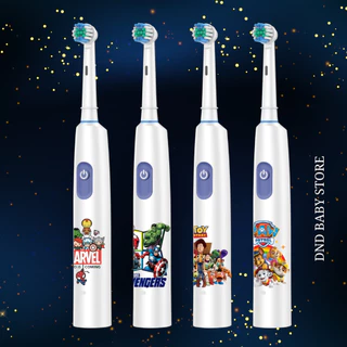 แปรงสีฟันไฟฟ้า สำหรับเด็กและผู้ใหญ่ ปรับได้5ระดับ แถมหัวแปรง4หัว+สายชาร์จTYPE-C #แปรงไฟฟ้า