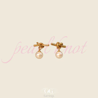 gigaglam pearl knot earrings | ต่างหูโบว์/มุก