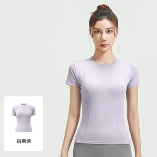เสื้อยืดออกกำลังกายใส่วิ่ง ใส่ออกกำลังกาย เสื้อแขนสั้น เสื้อยืดลำลอง ผ้านิ่มระบายอากาศได้ดี ทรงรัดรูปใส่แล้วเข้ารูปสวย