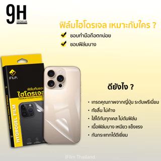 🔥 ฟิล์มหลัง ไฮโดรเจล Hydrogel For iphone 17 pro max 17air 16e 16 pro max 15 promax 13 iphone11 ฟิล์มกันรอย ไอโฟน ifilm
