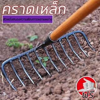 คราด คราดเหล็กเส้น คราดโกยขยะไม่มีด้าม คราดหญ้า คราดกวาดใบไม้ คราดข้ออ้อย คราดพร้อมด้าม คราดเฉพาะหัว เหล็กข้ออ้อย