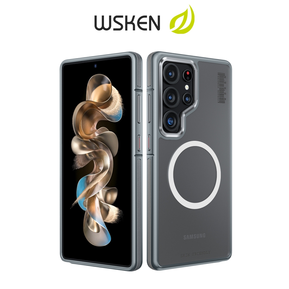 Wsken Matte เคสแม่เหล็กสำหรับ Samsung Galaxy S25 Ultra เคสสำหรับ S24 Ultra / S23 Ultra รุ่น Magnetic Case ฝาครอบป้องกัน