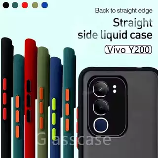 เคสขอบสี หลังแบบด้าน สำหรับ Vivo Y19s Y200 5G Y21D Y31 5G เคสโทรศัพท์กันกระแทก ขอบสีหลังด้าน