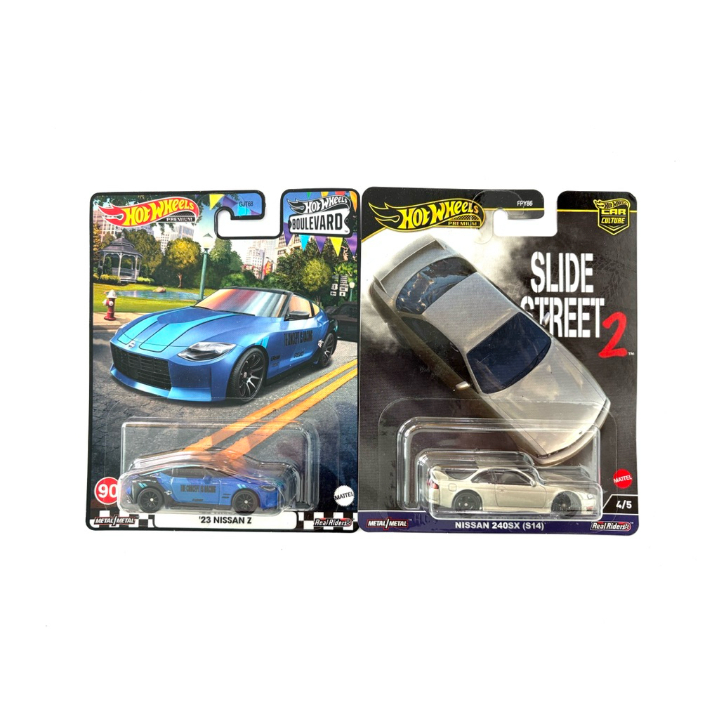 Hot Wheels | ‘23 NISSAN Z | NISSAN 240SX (S14) | 🛞เป็นล้อยาง แพคพรีเมี่ยม | 📦สินค้ามีพร้อมส่ง