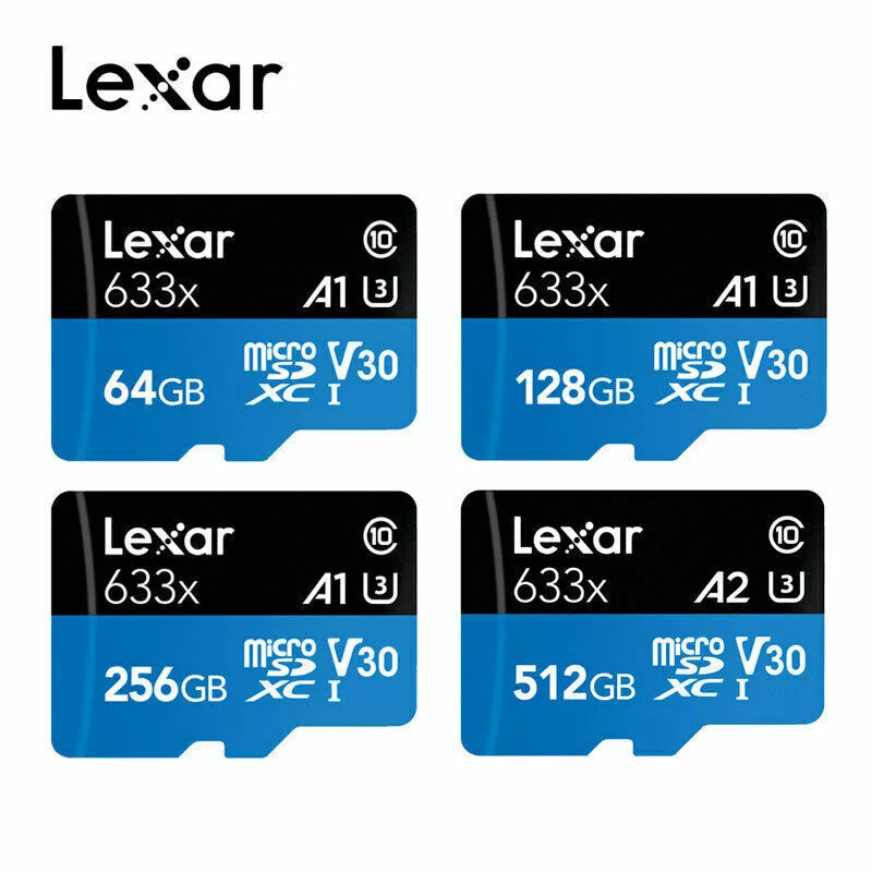 32/64/128GB MICRO SD CARD (ไมโครเอสดีการ์ด) LEXAR 633X MICROSDHC/XC UHS-I (LXR-LMS0633064G)
