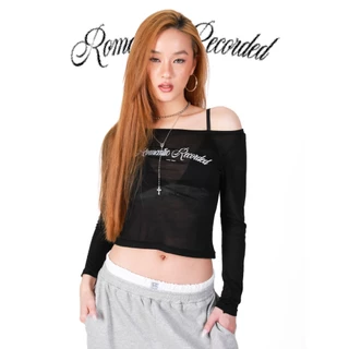 kome.offi เสื้อแขนยาวผ้าบาง รุ่น romantic recorded