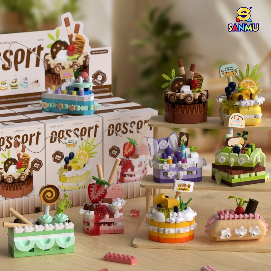 🍰 เค้กตัวต่อบล็อกอาคาร DIY หวานเหมือนจริง สนุกเพลิดเพลิน