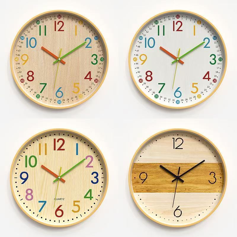 AWQ/1 นาฬิกาบ้าน นาฬิกาแขวน นาฬิกาติดผนัง ขนาด 30cm หน้าปัดใหญ่ ตัวเลขใหญ่ เข็มเดินเรียบ ไร้เสียง ระบบควอตซ์