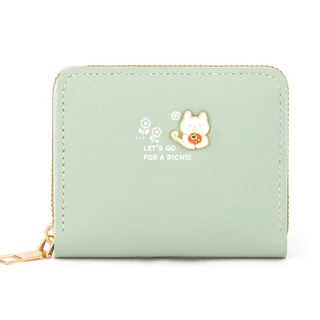พร้อมส่ง โลโก้แมว (GC-311) กระเป๋าสตางค์ใบสั้น