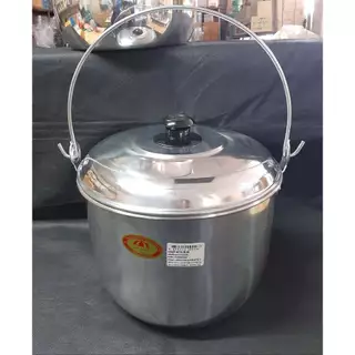 หม้อหูหิ้ว หม้ออวย อลูมิเนียม ตราร่ม (ขนาด 22-24-26-28 ซม.) หม้อต้มอาหาร