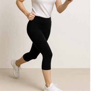 (Leggings 3/4) กางเกงเลคกิ้งผ้ายืด ผ้าเรย่อน ผ้าส่วนแปนเด็กซ…