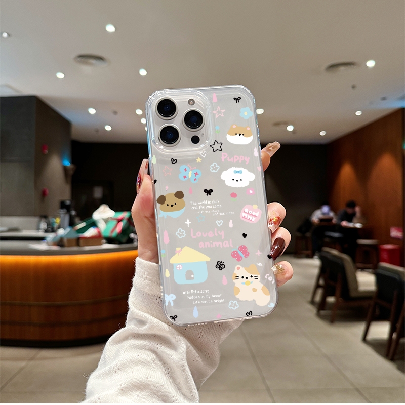 โปร่งใส จัดส่งจากประเทศไทย สวนสัตว์ for iPhone เคสไอโฟน 11 12 13 14 15 16 PLUS PRO MAX X XS MAX XR 7/8PLUS แอปเปิ้ลโทรศั - รูปที่ 2