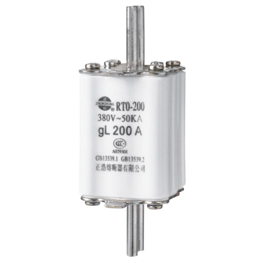 RT0-200 120A 150A 200A ฟิวส์ใบมีด HRC FUSE LINK 380V ″ZHENGRONG″ 正熔