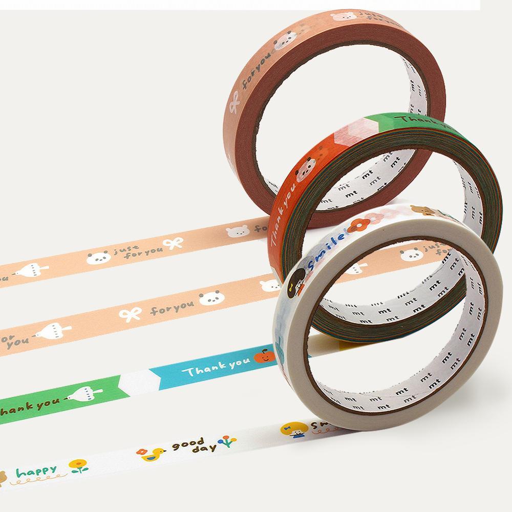 mt wrapping series mt large core x mizutama Masking Tape เทปย่น เทปวาชิ ลายรูปคุณ mizutama