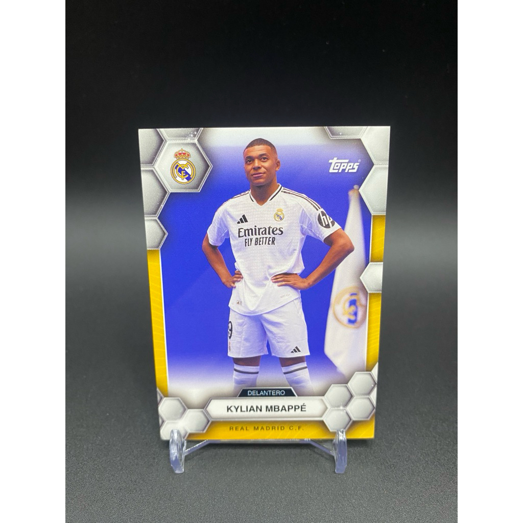 การ์ดฟุตบอล 2024/25 Topps Real Madrid Fan Set Kylian Mbappe Base #17