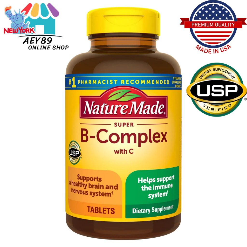 Nature Made Super B-Complex, 460 เม็ด (ขวดเหลือง)