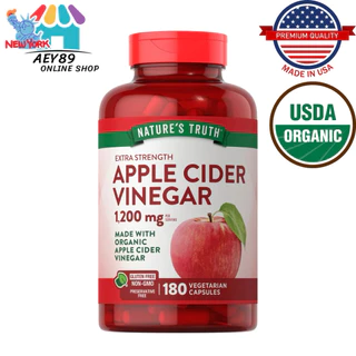 Nature's Truth Apple Cider Vinegar 1200 mg ขนาด60/180/200เม็ด จาก USA 🇺🇸
