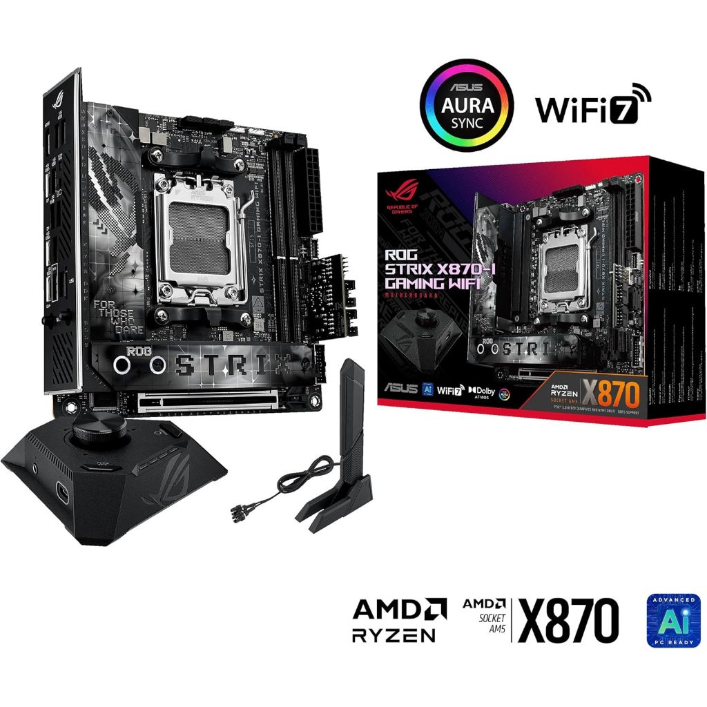 MAINBOARD (เมนบอร์ด) ASUS ROG STRIX X870-I GAMING WIFI - AMD SOCKET AM5 DDR5 MINI-ITX