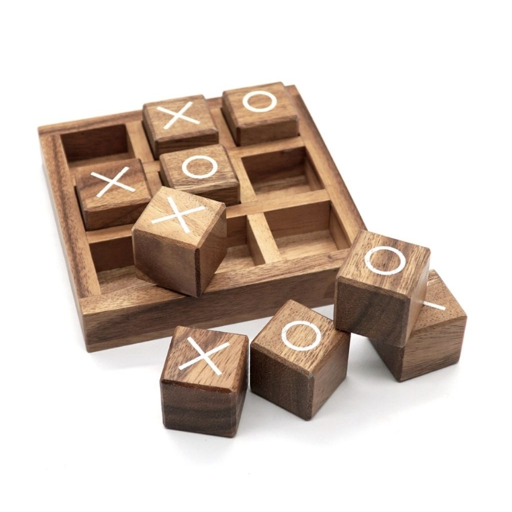 เกม XO​ บล็อคไม้ ของเล่นไม้ฝึกสมอง​ เกมส์สันทนาการ