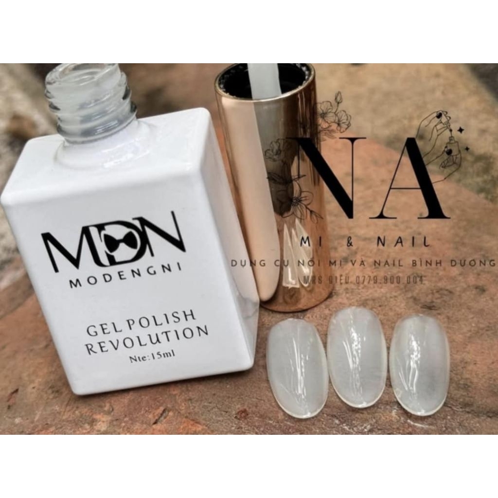 สีเจลไข่มุกขาว MDN 15ml สีสวยแน่น ทำได้หลายอย่างลายเล็บ