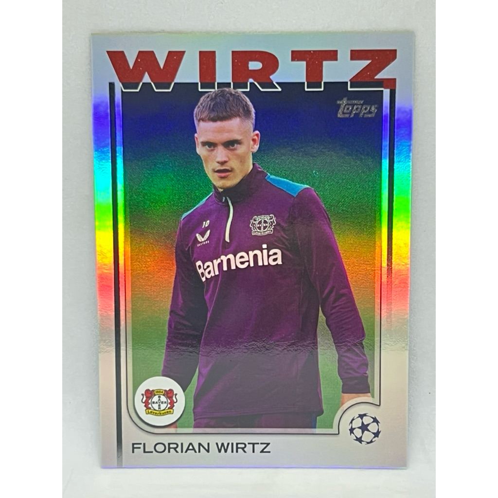 การ์ดฟุตบอล Topps 2024 - 2025 UCC Florian Wirtz Short Print Variations