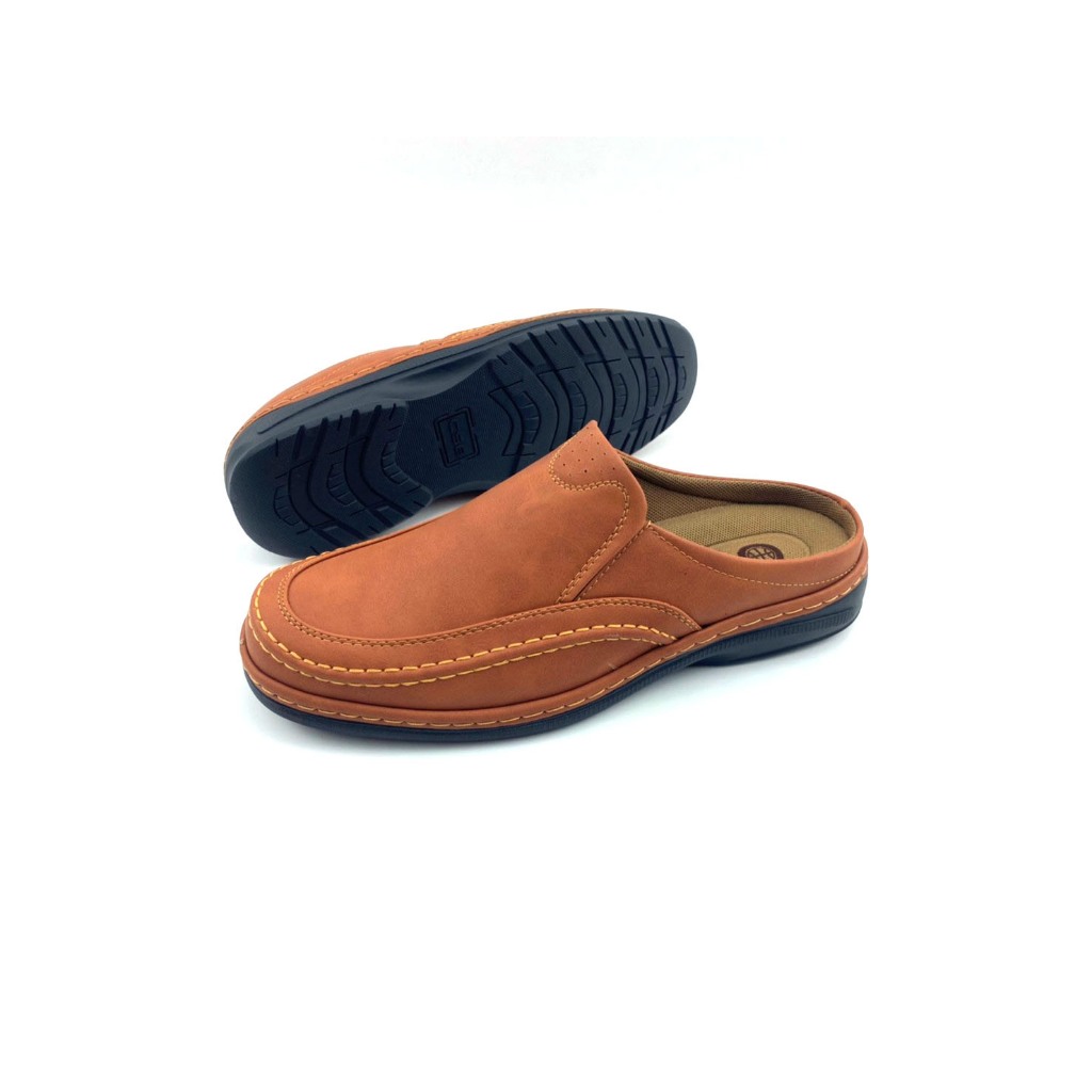 CSB รองเท้าลำลองผู้ชาย CM462 รองเท้าแบบเปิดส้น เย็บพื้นรองเท้า ด้านในบุพื้นนิ่มม