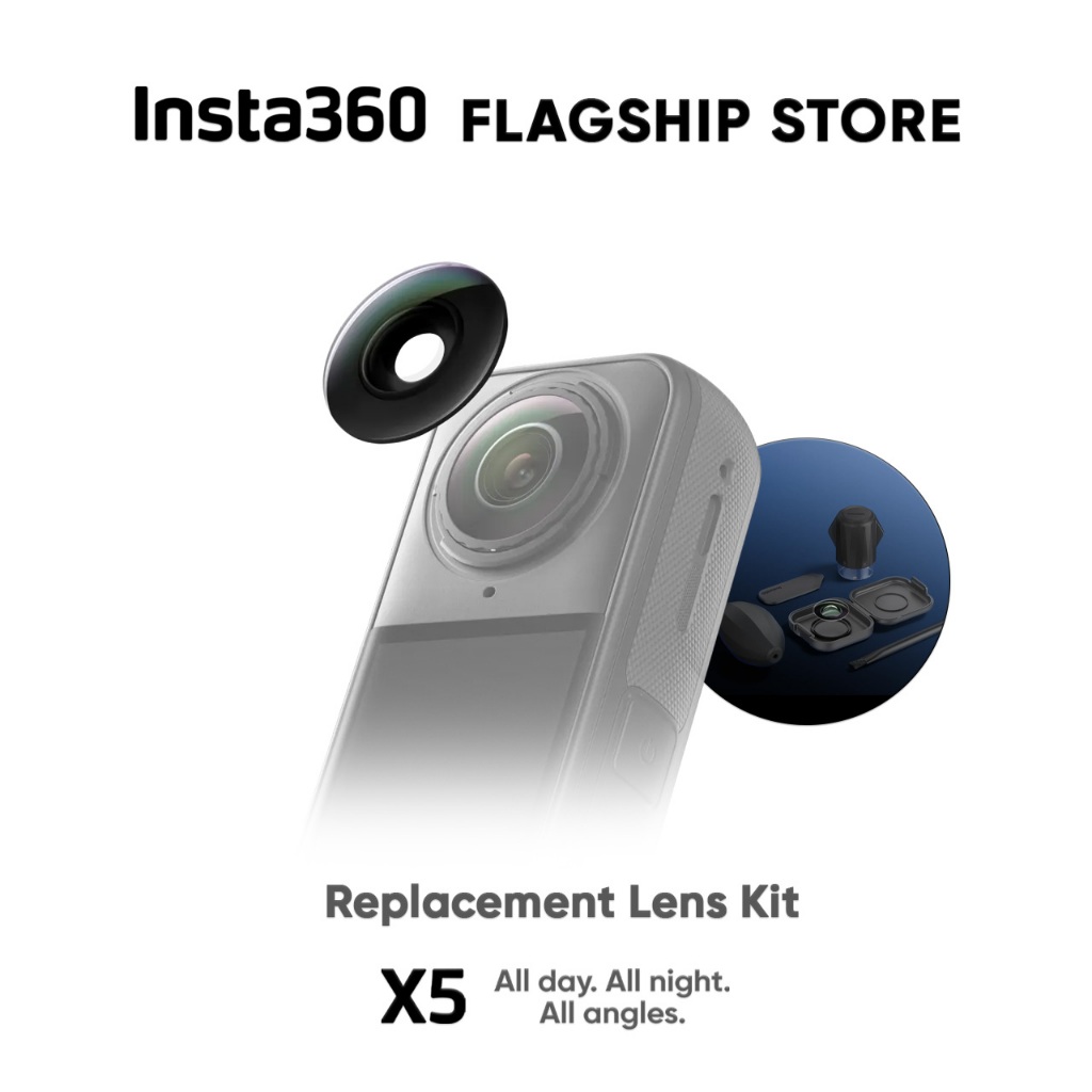 INSTA360 X5-4 Air Replacement Lens ชุดเปลี่ยน เลนส์ กล้องแอคชั่น 360 เปลี่ยนได้ 2 ด้าน Action Camera