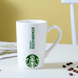 STARBUCK แก้วกาแฟ แก้วกาแฟสตาร์บัค 350ml น่ารัก พร้อมช้อน เหมาะกับสายคาเฟ่ พร้อมส่ง
