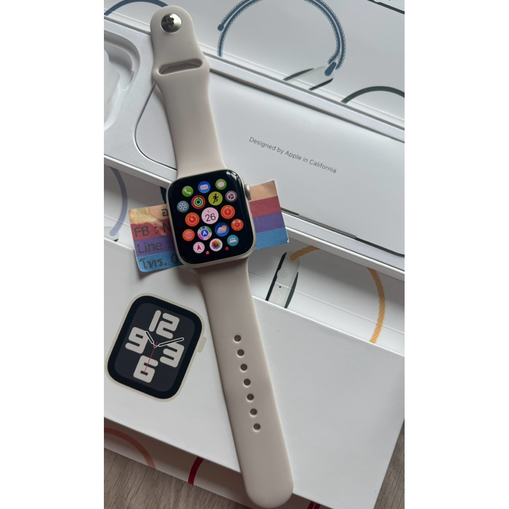 Watch SE GPS อะลูมิเนียม 44 มม. (รุ่นที่ 2) สี สตาร์ไลท์