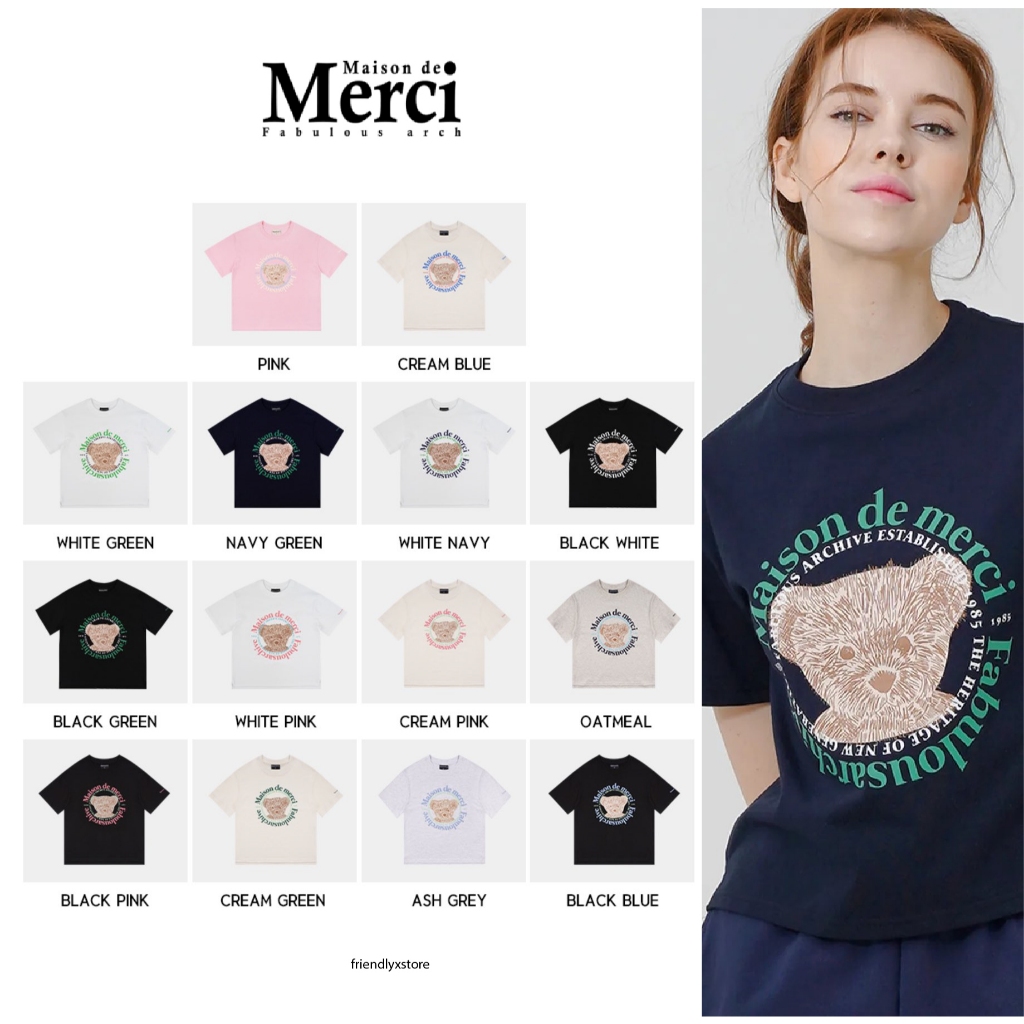 (pre-order) Fabulous Archives : Maison De Merci (รอบโปร SALE60%) Crop Bear friends relax *12สี* ของแท้