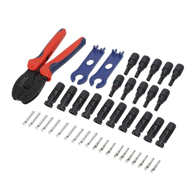 ชุดเครื่องมือ คีมเข้าหัว MC4 พร้อมหัว10 ชุดกระเป๋า ไฟฟ้าโซลาร์เซลล์ Crimping Connector Terminal Crimping LY-2546 - รูปที่ 6