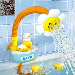 พร้อมส่ง ของเล่นอาบน้ำ ปั้นดอกทานตะวัน ลูกเป็ด/กบ การรดน้ำจะเบ่งบาน Bath Toys ของเล่นในห้องน้ำ
