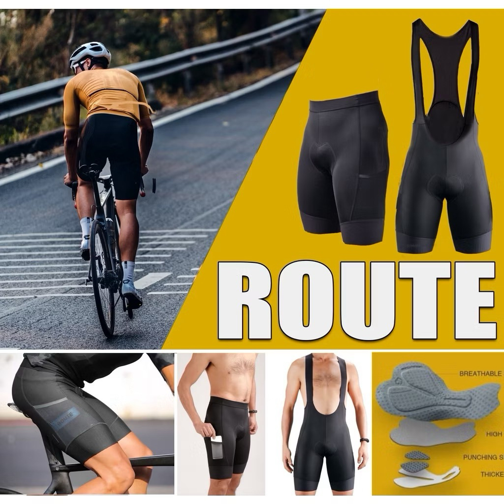 กางเกงเอี๊ยมขาสั้น ROUTE Cycling Bib Short