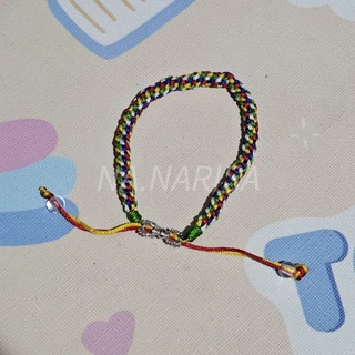 🌼พร้อมส่ง🌼 เครื่องราง วัดพงอึนซา สร้อยข้อมือ กำไลข้อมือถัก 5 สี ช่วยเรื่องสมหวัง การกดบัตรคอน และการลงไซน์