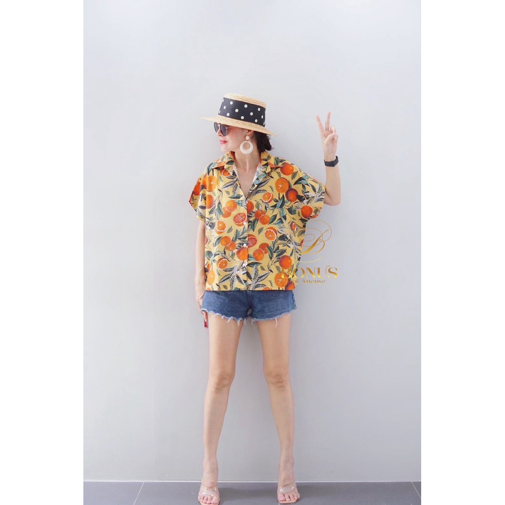เสื้อผ้าผ้าเชิ้ตแขนในตัว ผ้าลินินญี่ปุ่น 🇯🇵 100% พิมพ์ลายสวยๆไม่ซ้ำใคร เนื้อผ้าใส่สบาย ดีไซน์เก๋
