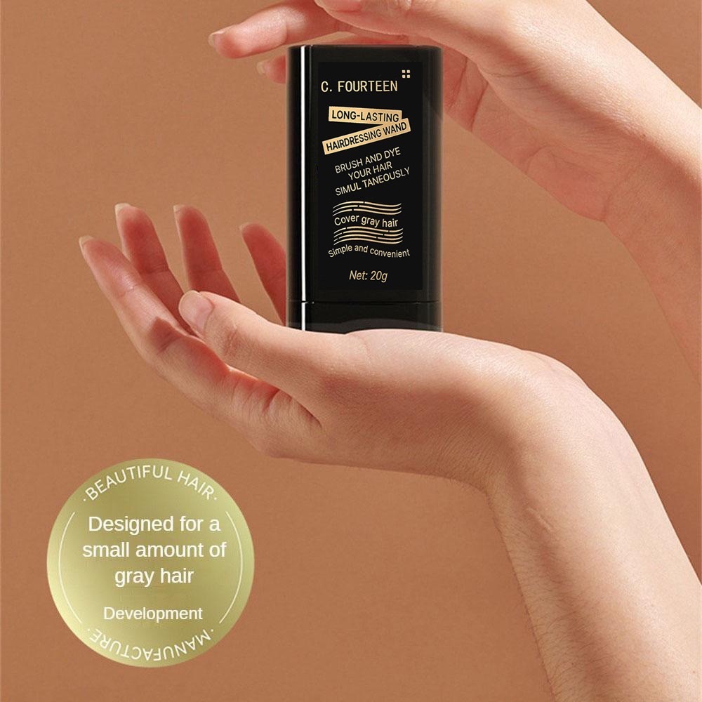 C.313.หวีย้อมผม FOURTEEN ย้อมผม ปกปิดผมหงอก ผงย้อมผมแบบแท่ง หวีย้อมผมปกปิดผมหงอก ปิดผมขาว กันน้ำ - รูปที่ 3