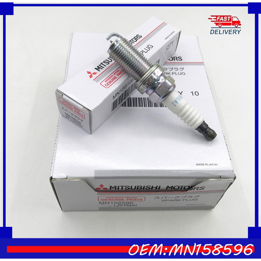 (4หัว)หัวเทียน Outlander 2.4L/MIRAGE ปี12-21/ ATTRAGE/SPACE WAGON ปี04-11/ LZFR6AI MN158596