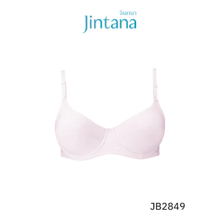 Jintana เสื้อชั้นใน จินตนา รุ่น Basic รหัส JB2849 (มีโครง) เสื้อในมีโครง ผ้านิ่ม ใส่สบาย ระบายอากาศ