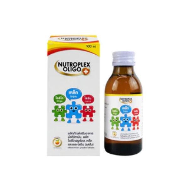 Nutroplex Oligo Plus วิตามินเสริมอาหาร สำหรับเด็ก 60ml (1กล่อง) รสส้ม