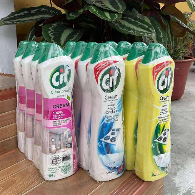 3กลิ่น พร้อมส่งCif Cleaning Cream ขนาด (660g.)ครีมทำความสะอาดขจัดคราบและฆ่าเชื้ออเนกประสงค