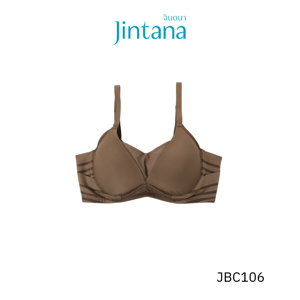 Jintana เสื้อชั้นใน จินตนา รุ่น Contour รหัส JBC106 (มีโครง) เต้านมเต็มสวย เนื้อเต้าเยอะ เก็บกระชับ ระบายอากาศ